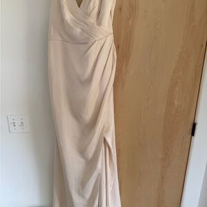 Azazie Maci Dress in Alabaster